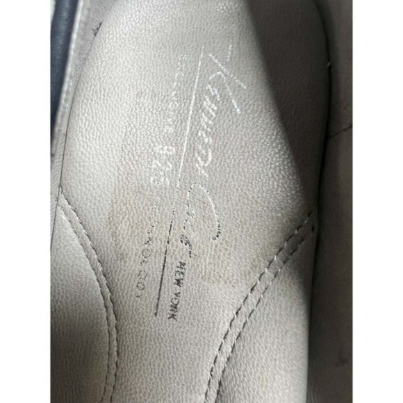 Kenneth Cole Pump Heel Women 6.5M Leopard High Stiletto Leather Almond Toe Black - Picture 5 of 10